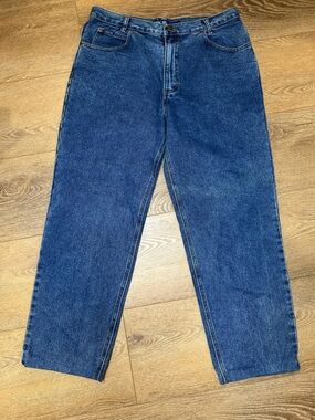 Vintage Cherokee Dark Blue Jeans - 36x32 but cuffs have been hemmed see photos